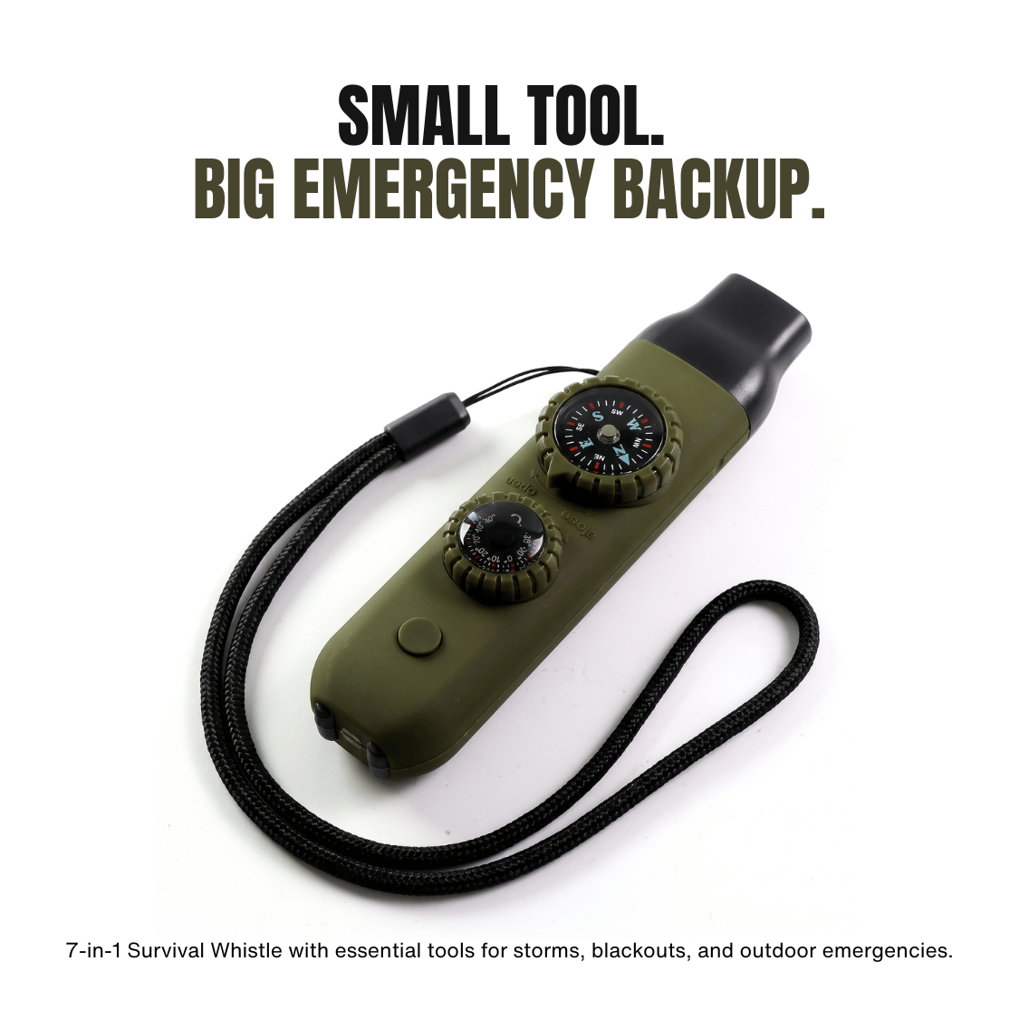 7-In-1 Emergency Survival Whistle