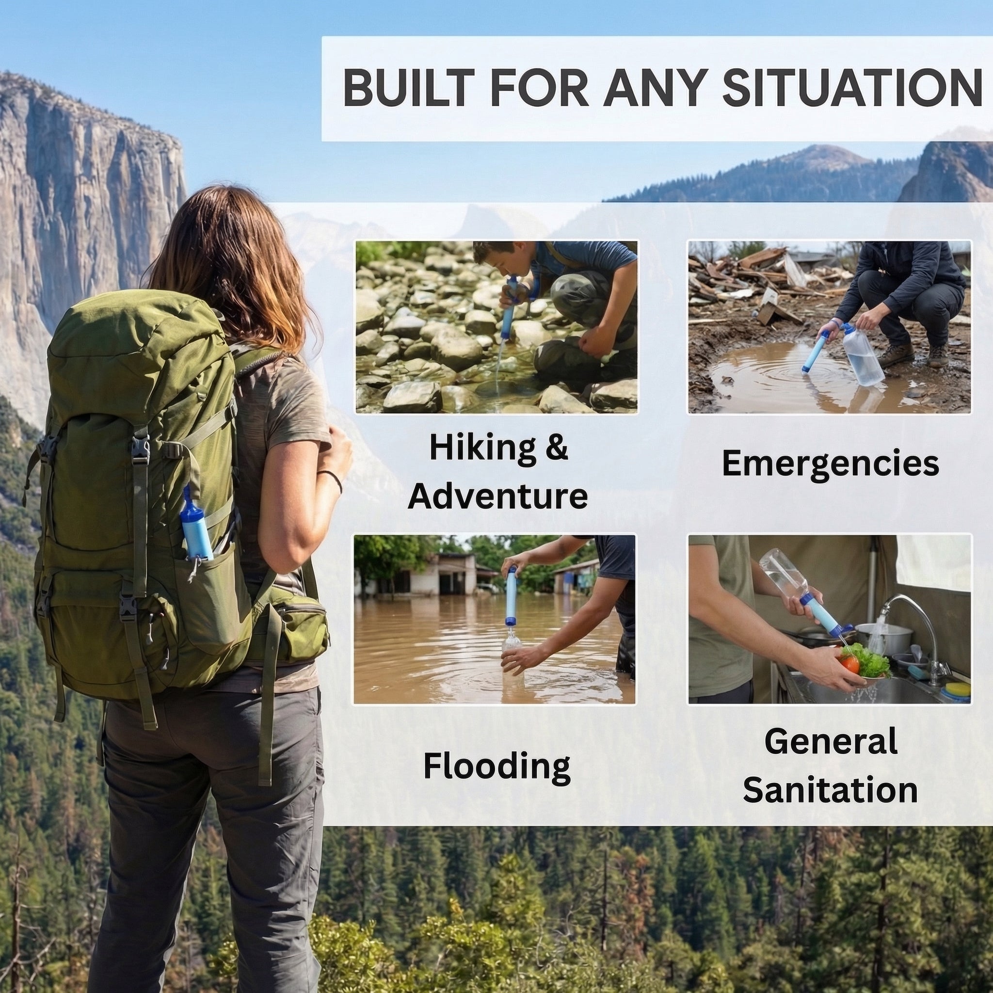 ClearX Pro™ Emergency Water Filter Straw