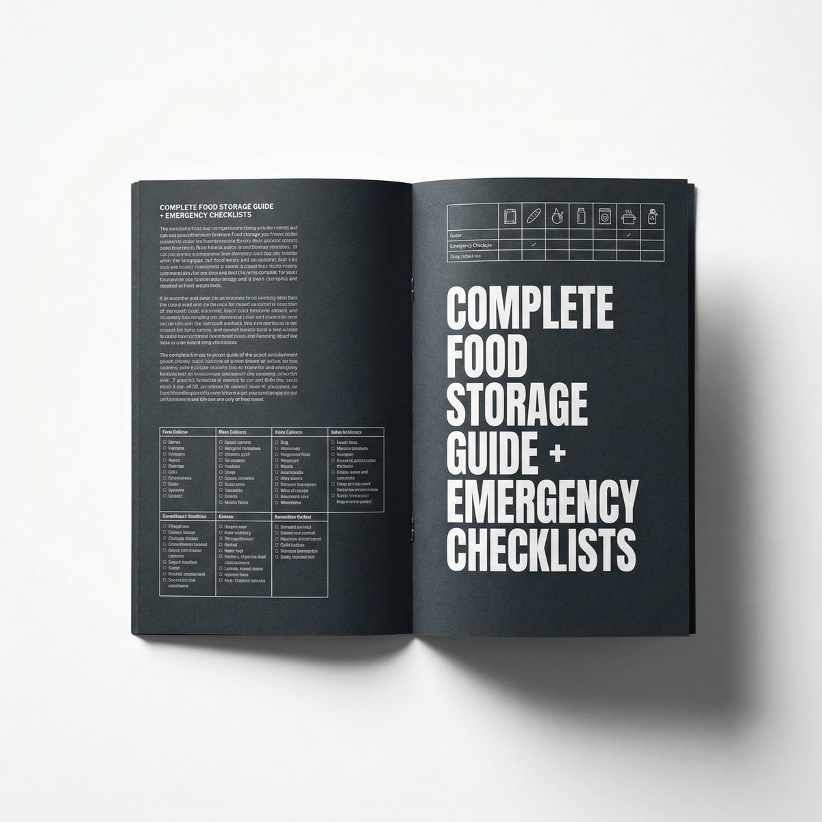 Complete Food Storage Guide + Emergency Checklist – Standby Supply
