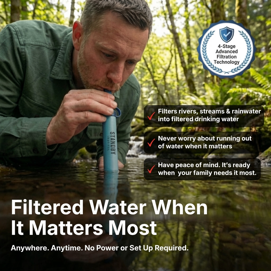ClearX Pro™ Portable Water Filter Straw